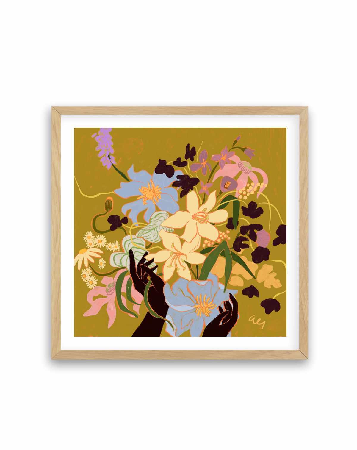 A Touch Of Nature by Arty Guava | Art Print from Olive et Oriel where you can shop wallpaper and artworks online