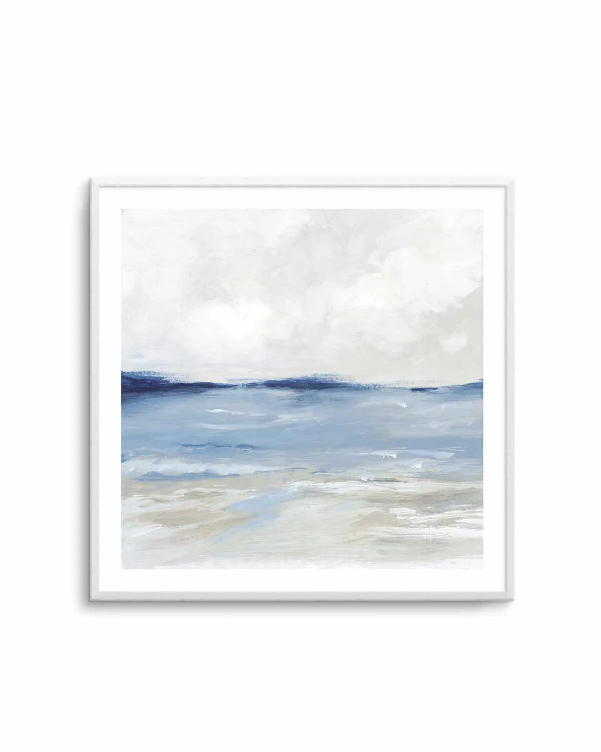 Tranquil Blue Beach Art Print from Olive et Oriel where you can shop wallpaper and artworks online