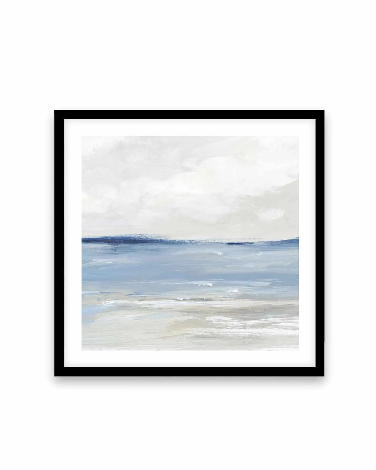Tranquil Blue Beach Right SQ Art Print from Olive et Oriel where you can shop wallpaper and artworks online