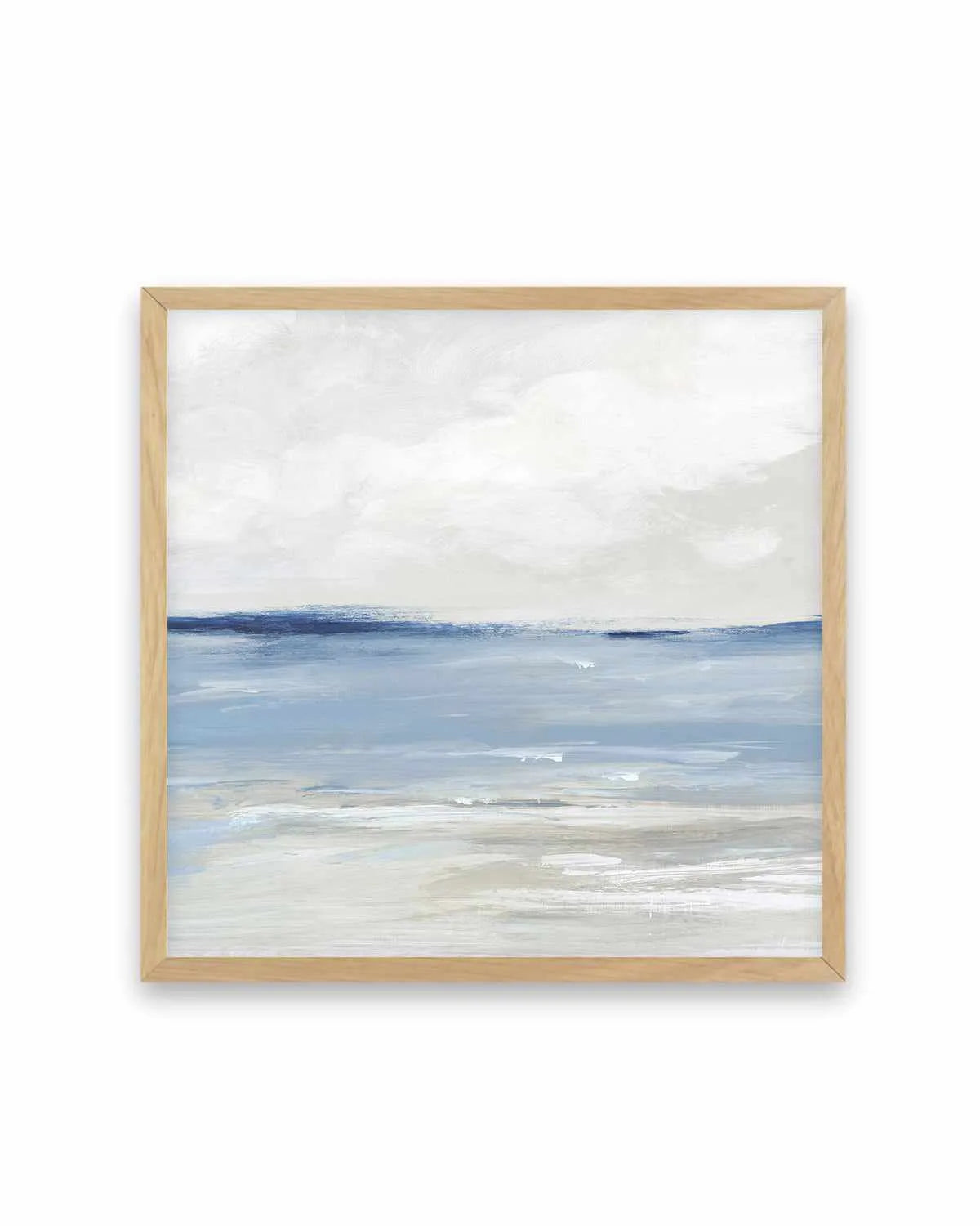 Tranquil Blue Beach Right SQ Art Print from Olive et Oriel where you can shop wallpaper and artworks online