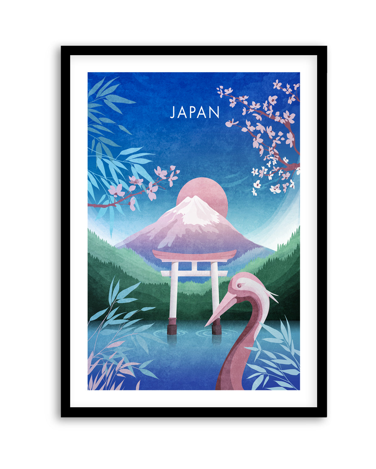 Tranquil Japan Dream by Emel Tunaboylu | Art Print