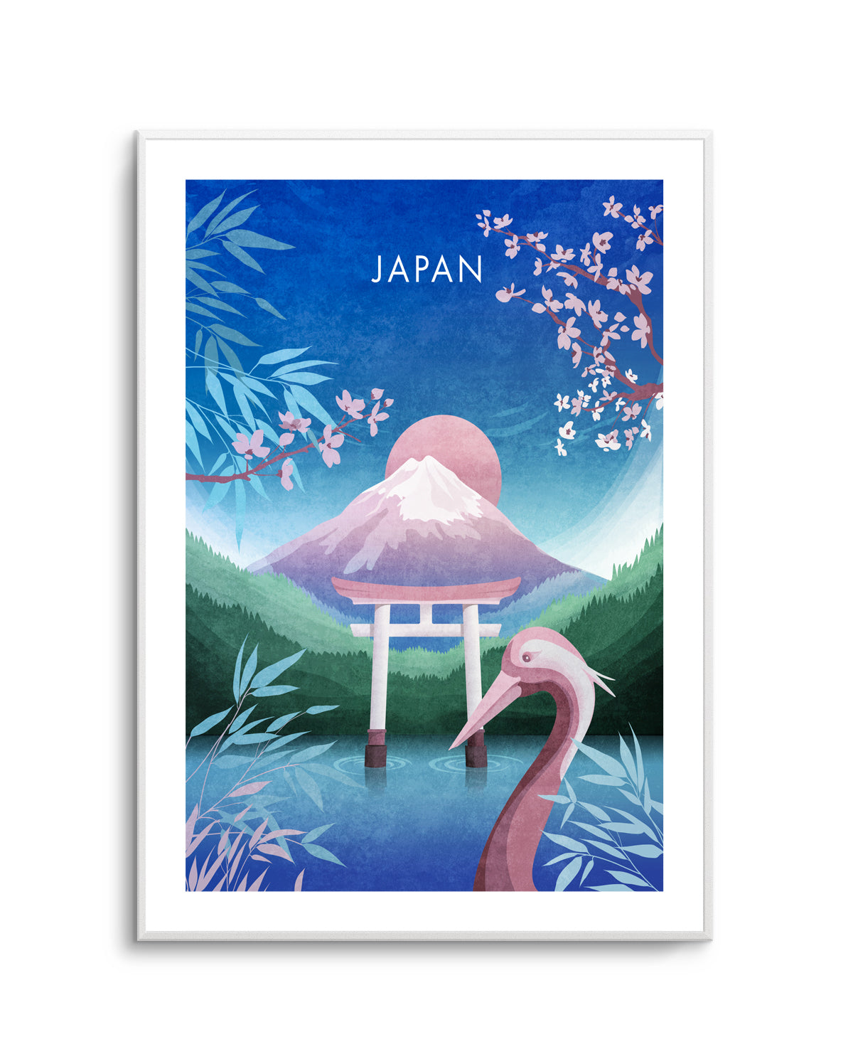 Tranquil Japan Dream by Emel Tunaboylu | Art Print
