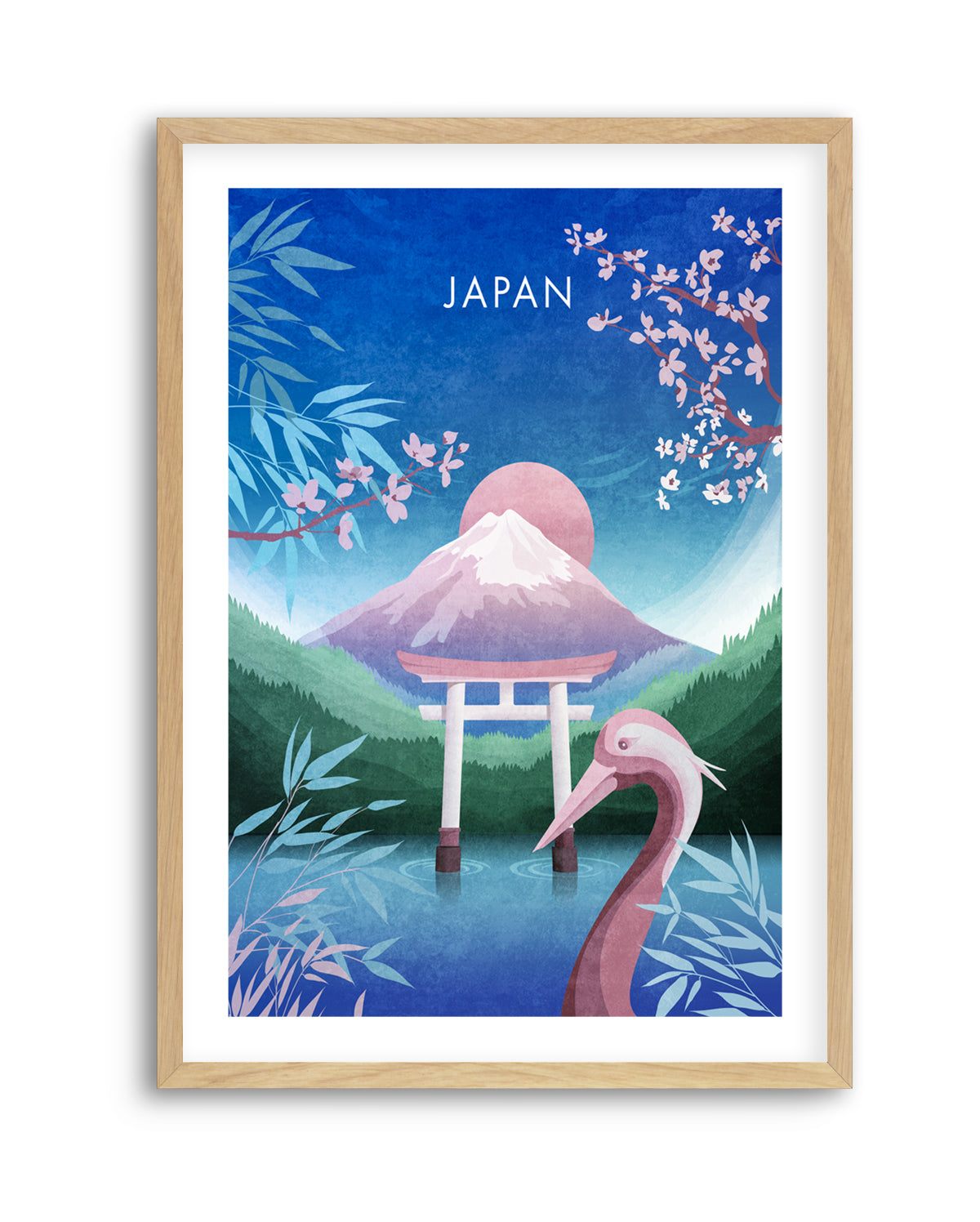 Tranquil Japan Dream by Emel Tunaboylu | Art Print