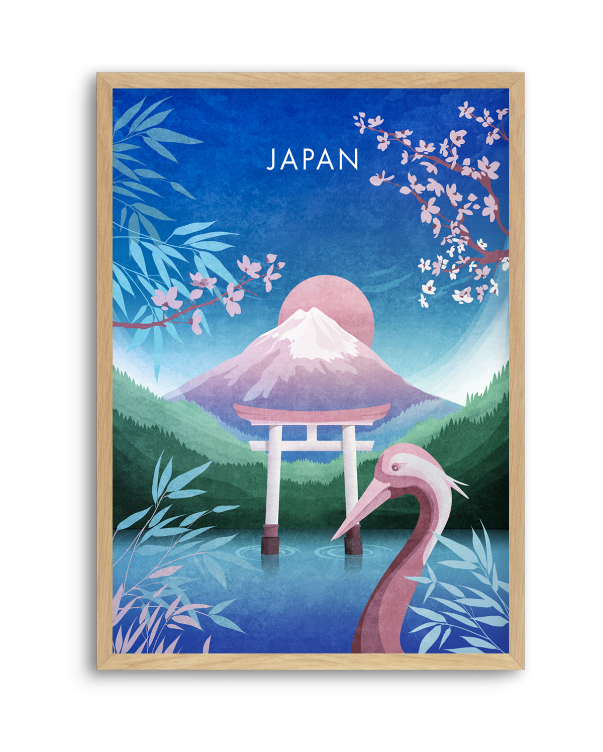 Tranquil Japan Dream by Emel Tunaboylu | Art Print