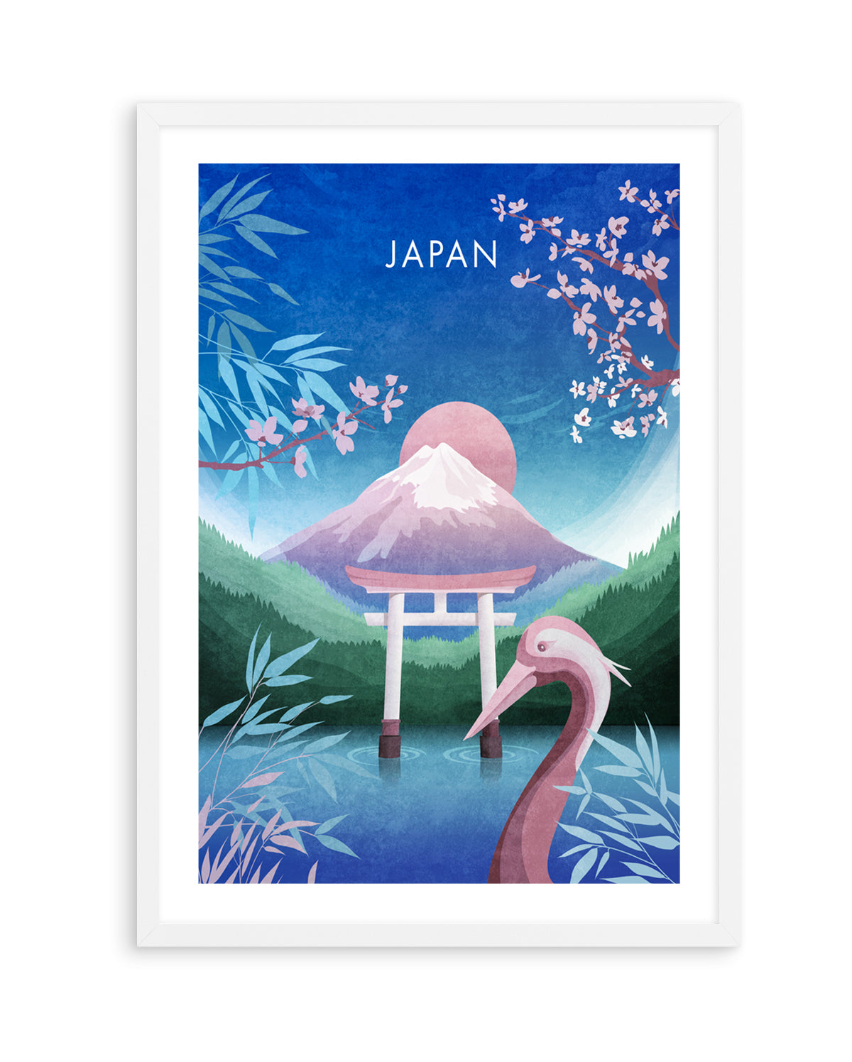 Tranquil Japan Dream by Emel Tunaboylu | Art Print