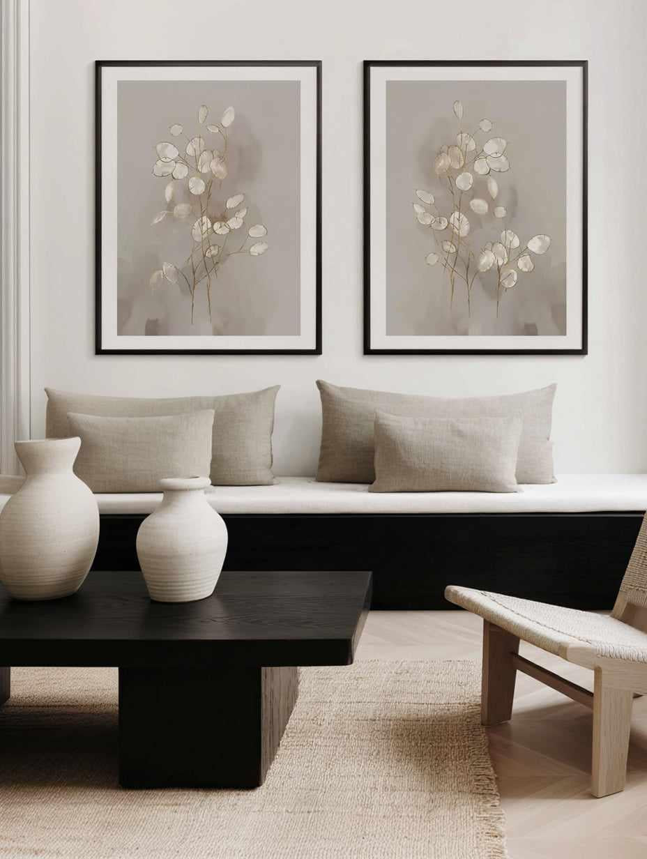 Transparent I & II Art Print Set of 2 | Matching Wall Art from Olive et Oriel where you can shop wallpaper and artworks online