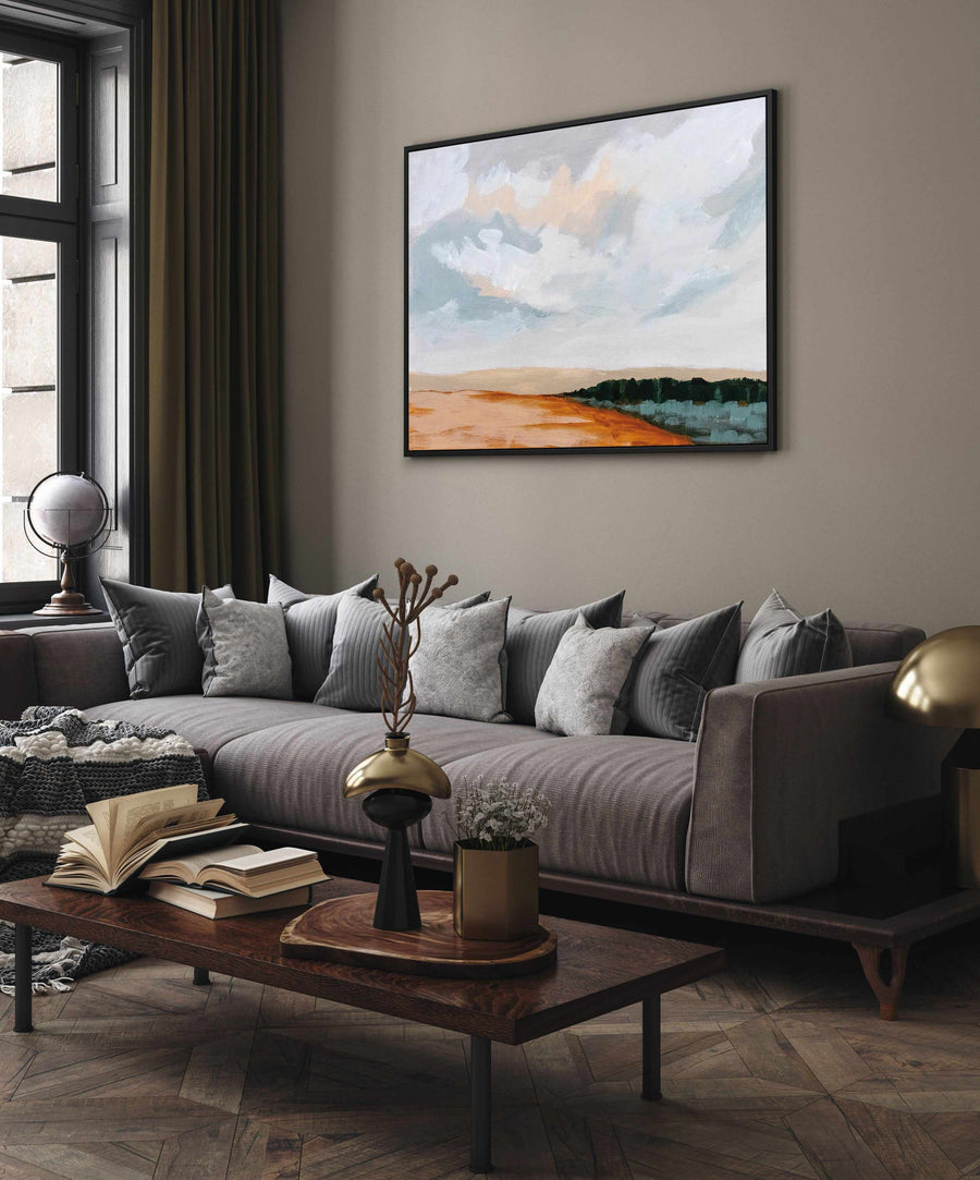 Treeline | Framed Canvas Art Print from Olive et Oriel where you can shop wallpaper and artworks online