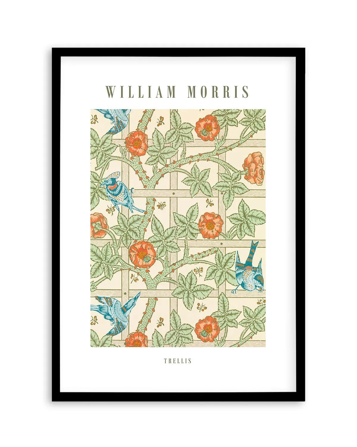 Trellis by William Morris Art Print from Olive et Oriel where you can shop wallpaper and artworks online
