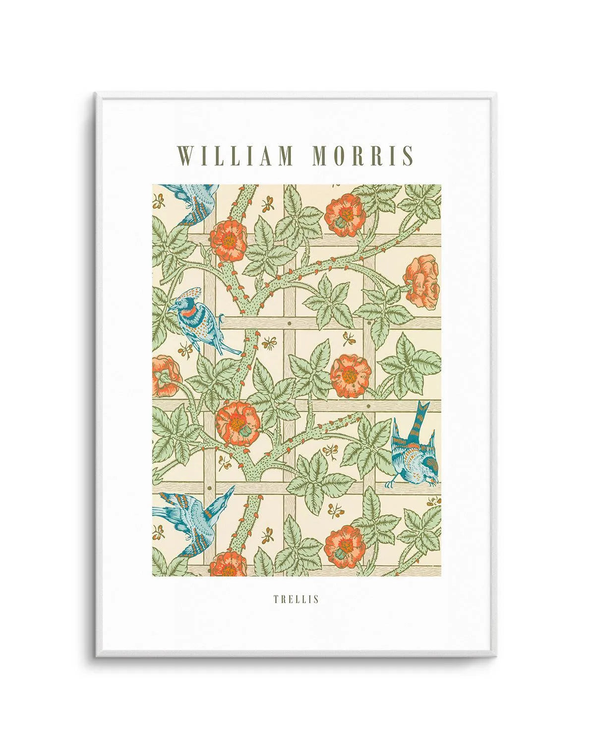 Trellis by William Morris Art Print from Olive et Oriel where you can shop wallpaper and artworks online