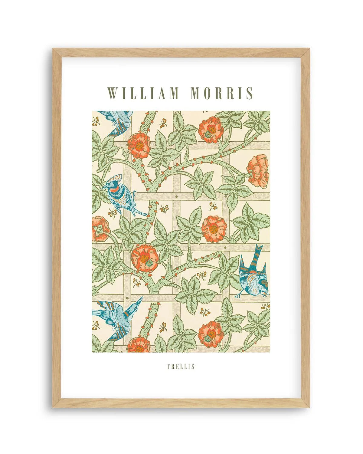 Trellis by William Morris Art Print from Olive et Oriel where you can shop wallpaper and artworks online