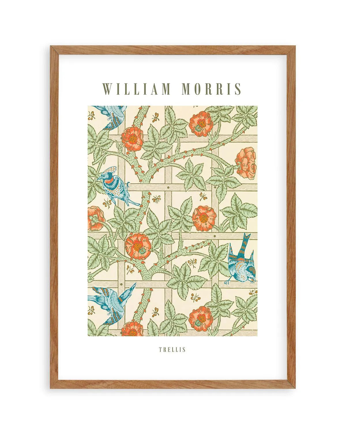 Trellis by William Morris Art Print from Olive et Oriel where you can shop wallpaper and artworks online