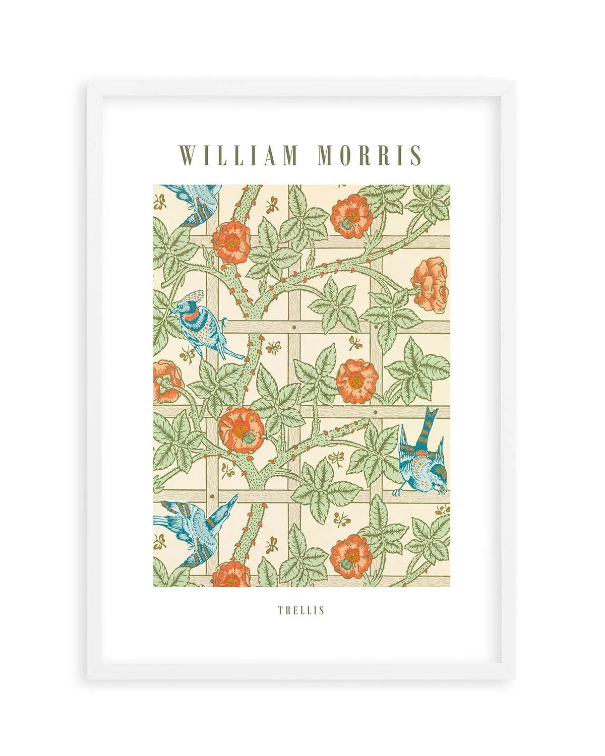 Trellis by William Morris Art Print from Olive et Oriel where you can shop wallpaper and artworks online