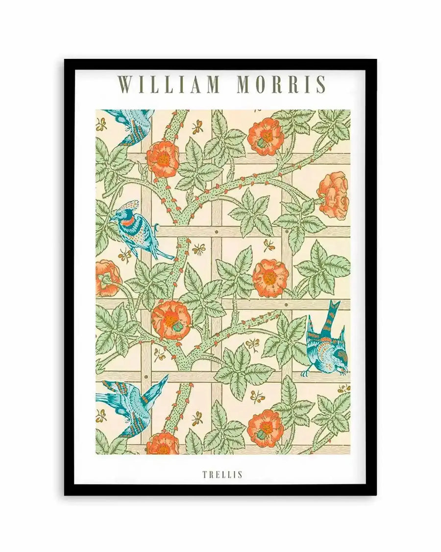 Trellis by William Morris Art Print from Olive et Oriel where you can shop wallpaper and artworks online