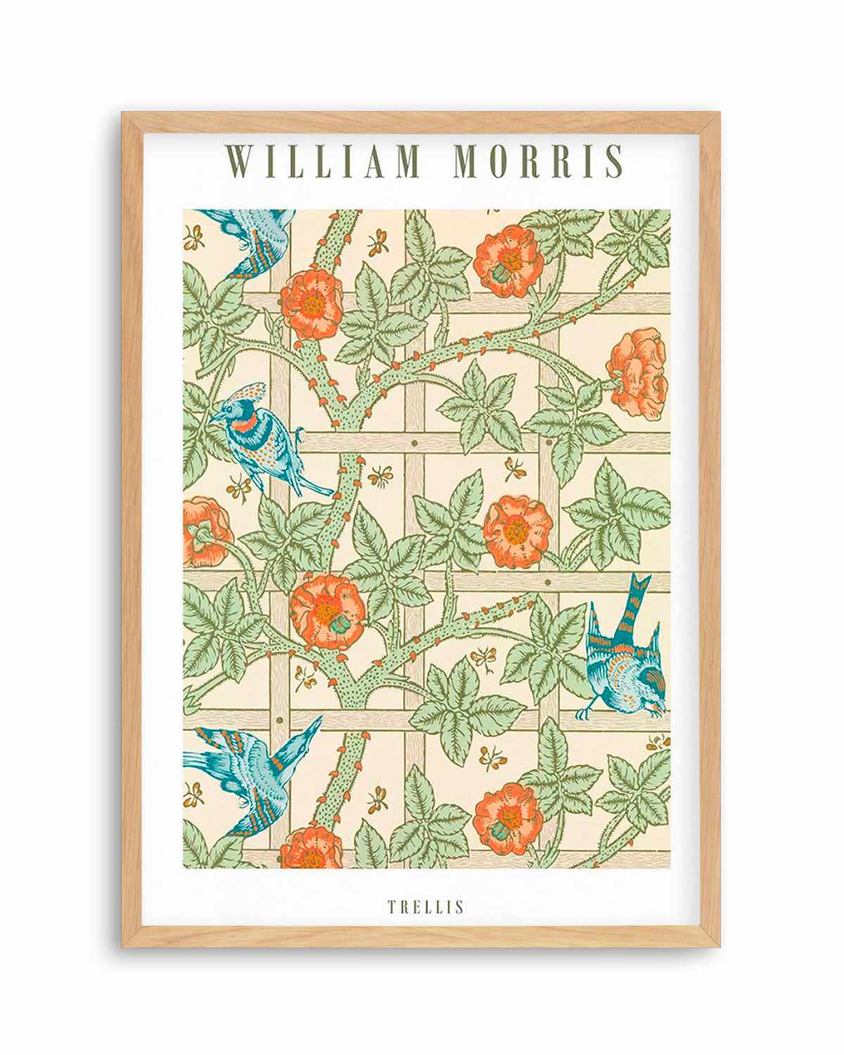 Trellis by William Morris Art Print