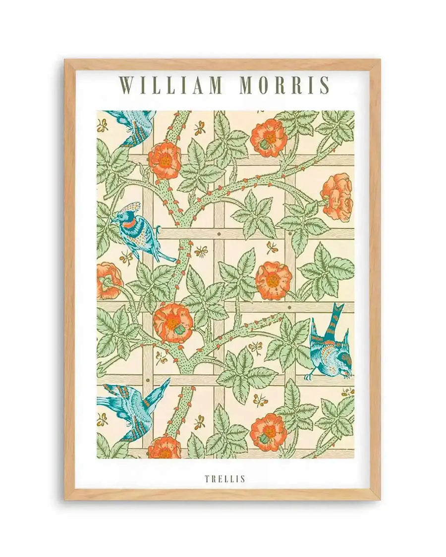 Trellis by William Morris Art Print from Olive et Oriel where you can shop wallpaper and artworks online