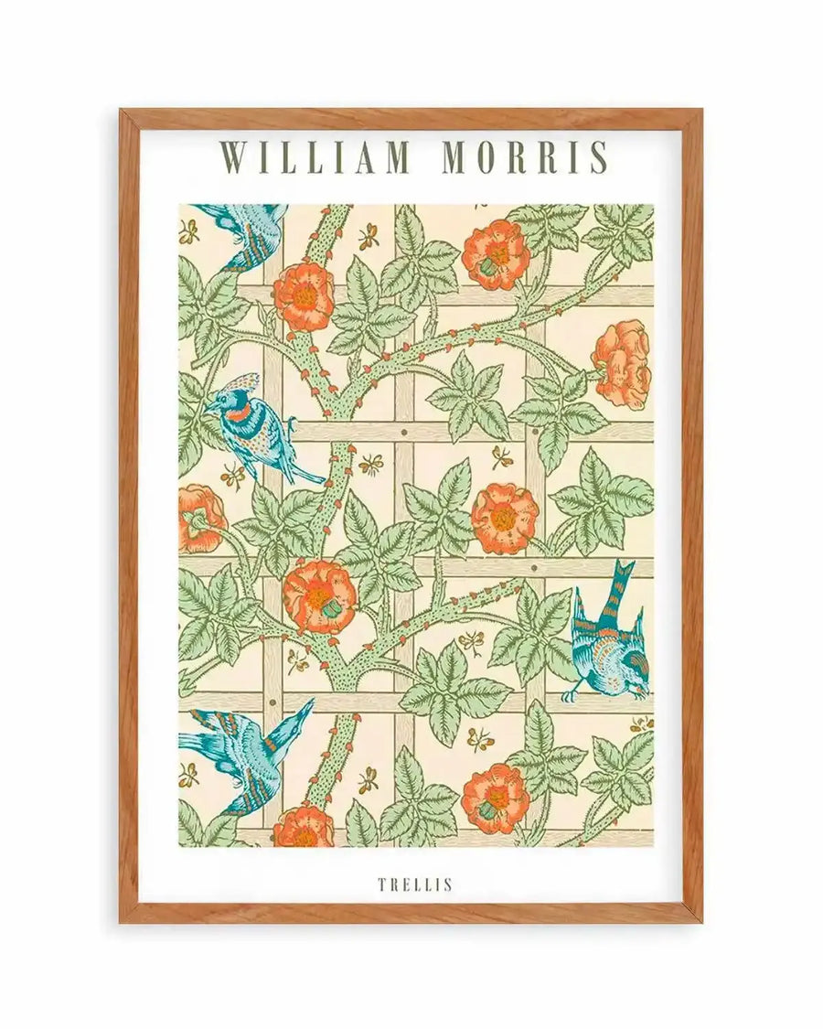 Trellis by William Morris Art Print from Olive et Oriel where you can shop wallpaper and artworks online