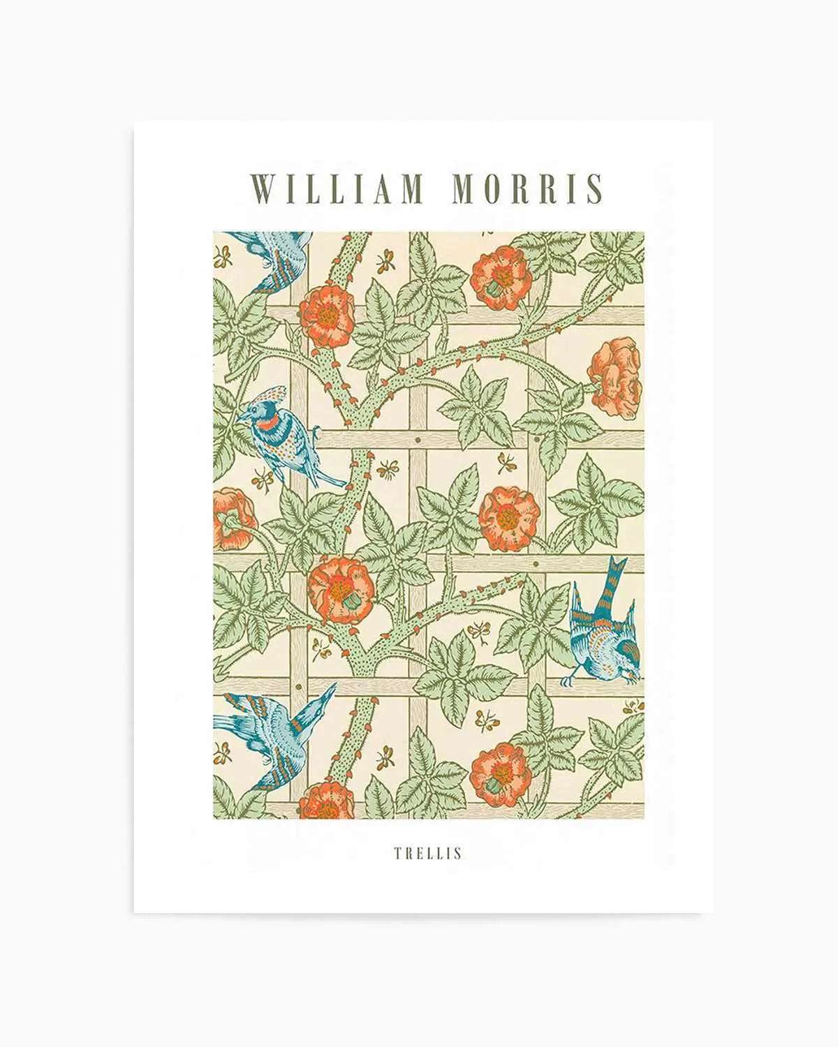 Trellis by William Morris Art Print from Olive et Oriel where you can shop wallpaper and artworks online