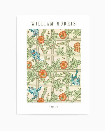Trellis by William Morris Art Print from Olive et Oriel where you can shop wallpaper and artworks online