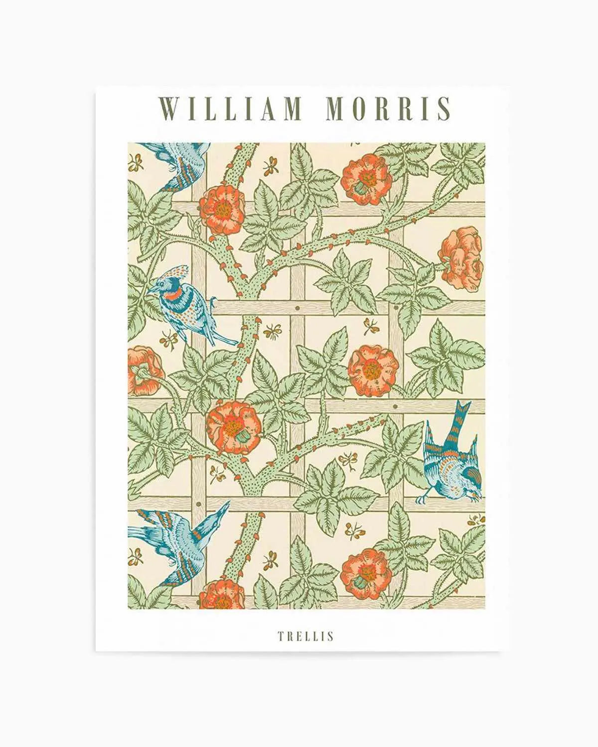 Trellis by William Morris Art Print from Olive et Oriel where you can shop wallpaper and artworks online
