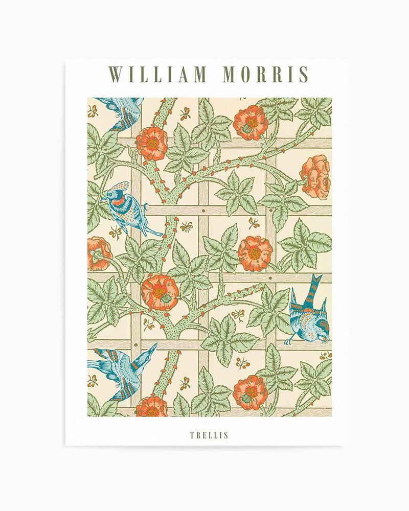 Trellis by William Morris Art Print