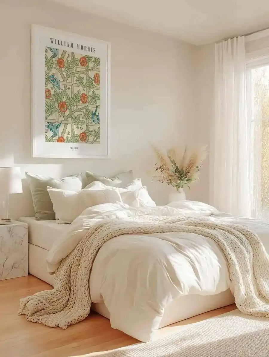 Trellis by William Morris Art Print from Olive et Oriel where you can shop wallpaper and artworks online