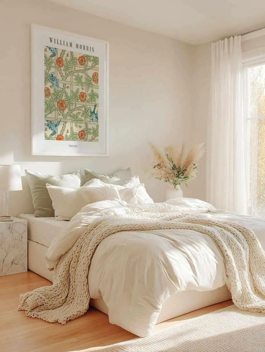 Trellis by William Morris Art Print from Olive et Oriel where you can shop wallpaper and artworks online