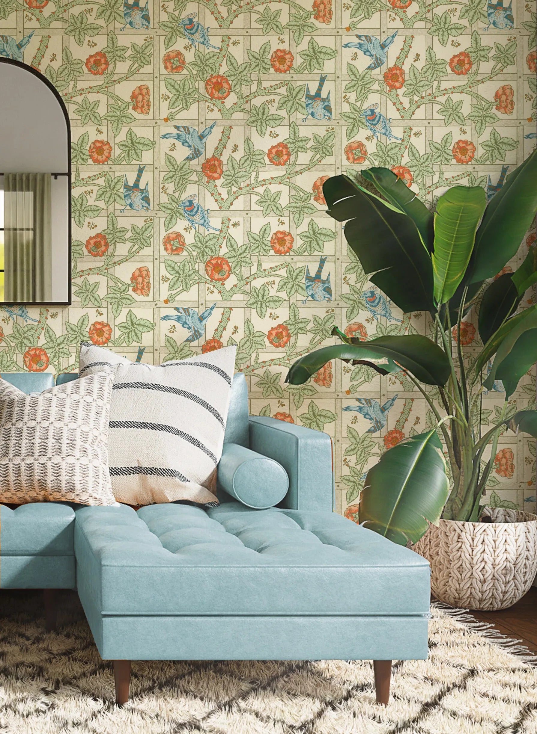 Trellis by William Morris Wallpaper from Olive et Oriel where you can shop wallpaper and artworks online