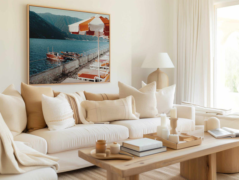 Tremezzo II, Lake Como LS | Framed Canvas Art Print from Olive et Oriel where you can shop wallpaper and artworks online