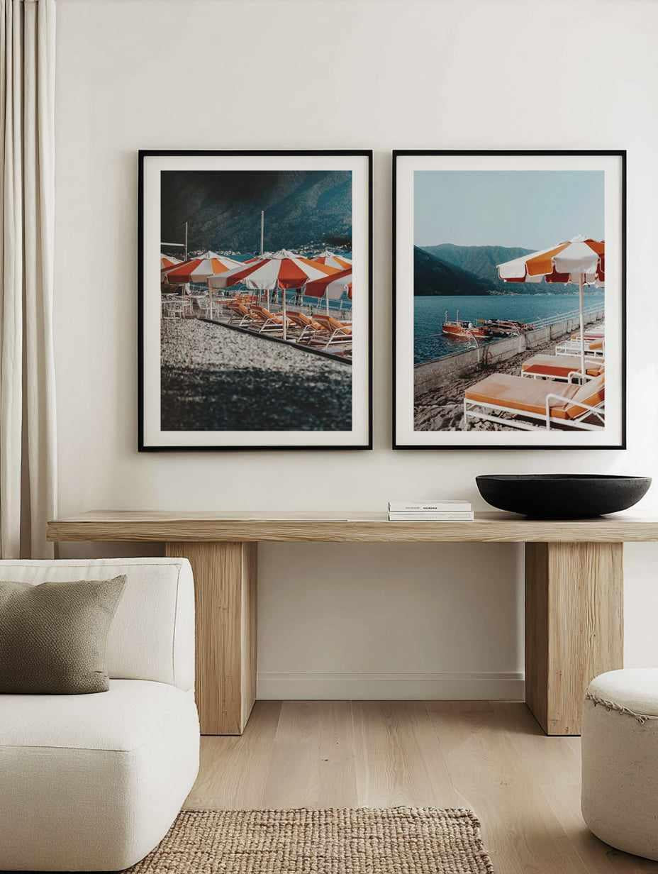 Tremezzo Lake Como PT I & II by Teigan Geercke Art Print Set of 2 | Matching Wall Art from Olive et Oriel where you can shop wallpaper and artworks online