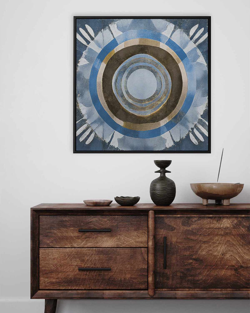 Tribal Circle I | Framed Canvas Art Print