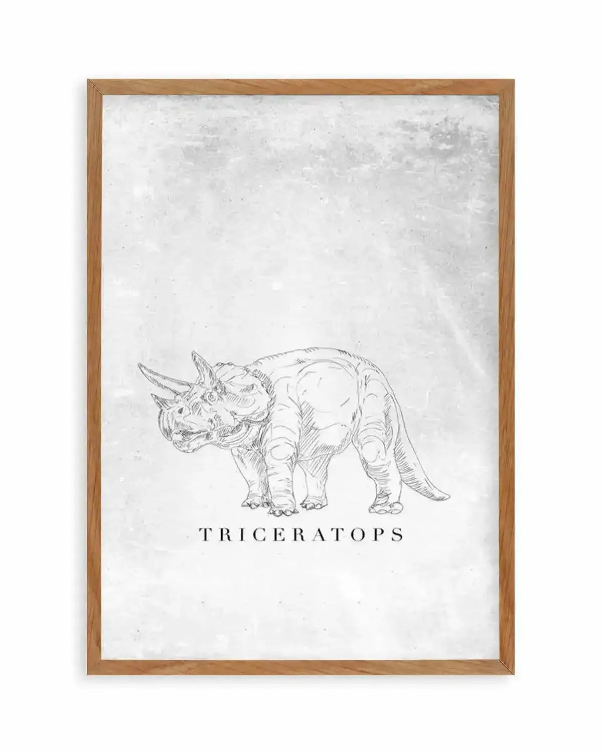 Triceratops PT | Dinosaur Collection Art Print from Olive et Oriel where you can shop wallpaper and artworks online