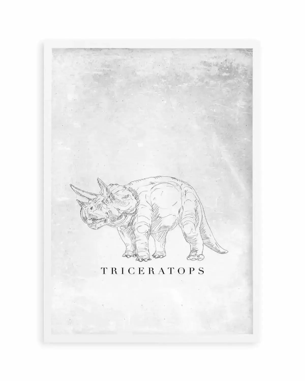 Triceratops PT | Dinosaur Collection Art Print from Olive et Oriel where you can shop wallpaper and artworks online