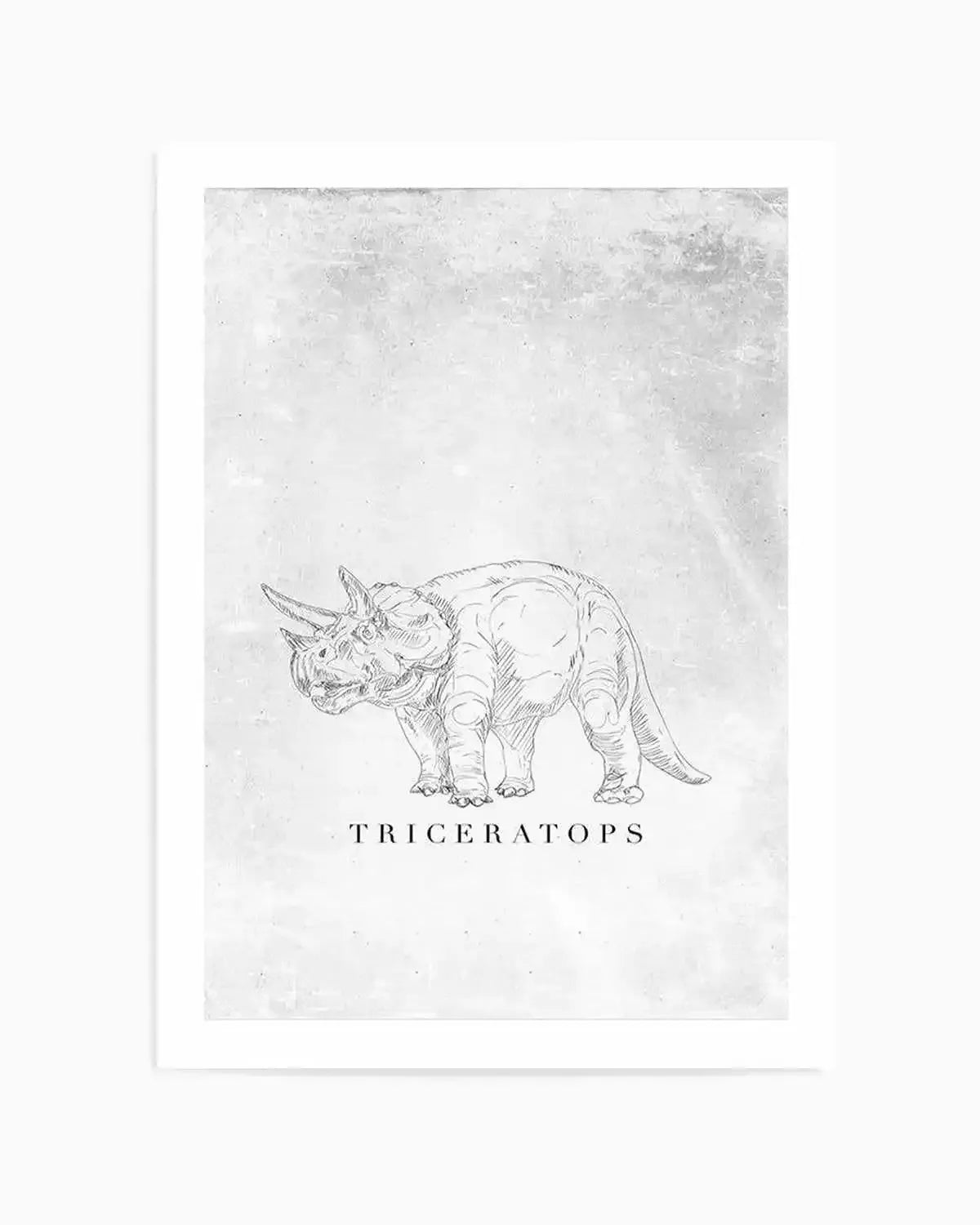 Triceratops PT | Dinosaur Collection Art Print from Olive et Oriel where you can shop wallpaper and artworks online