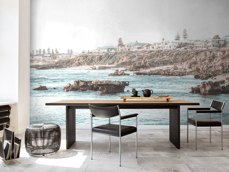 Trigg Beach Coastline | Perth Photo Mural Wallpaper from Olive et Oriel where you can shop wallpaper and artworks online