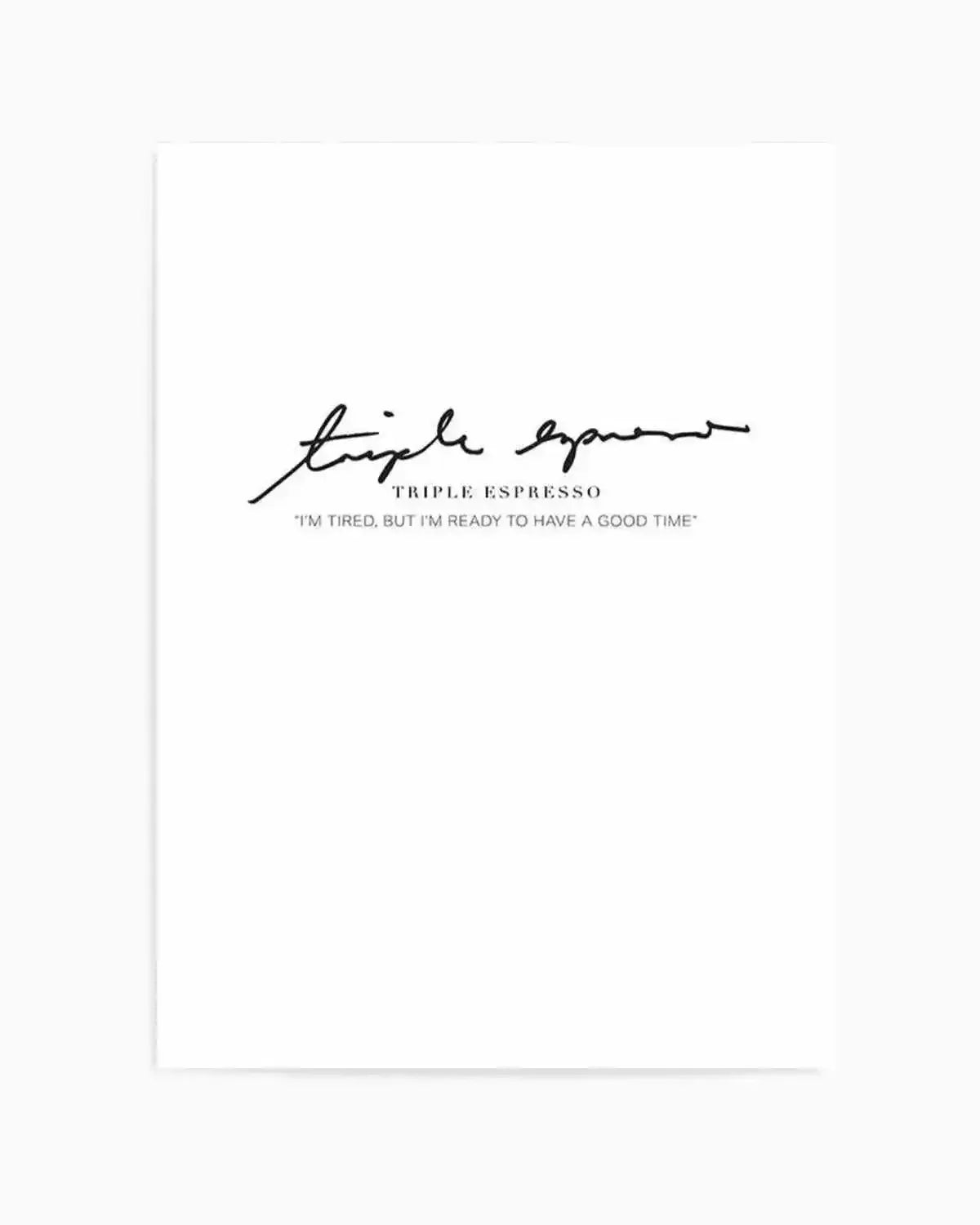 Triple Espresso Art Print from Olive et Oriel where you can shop wallpaper and artworks online