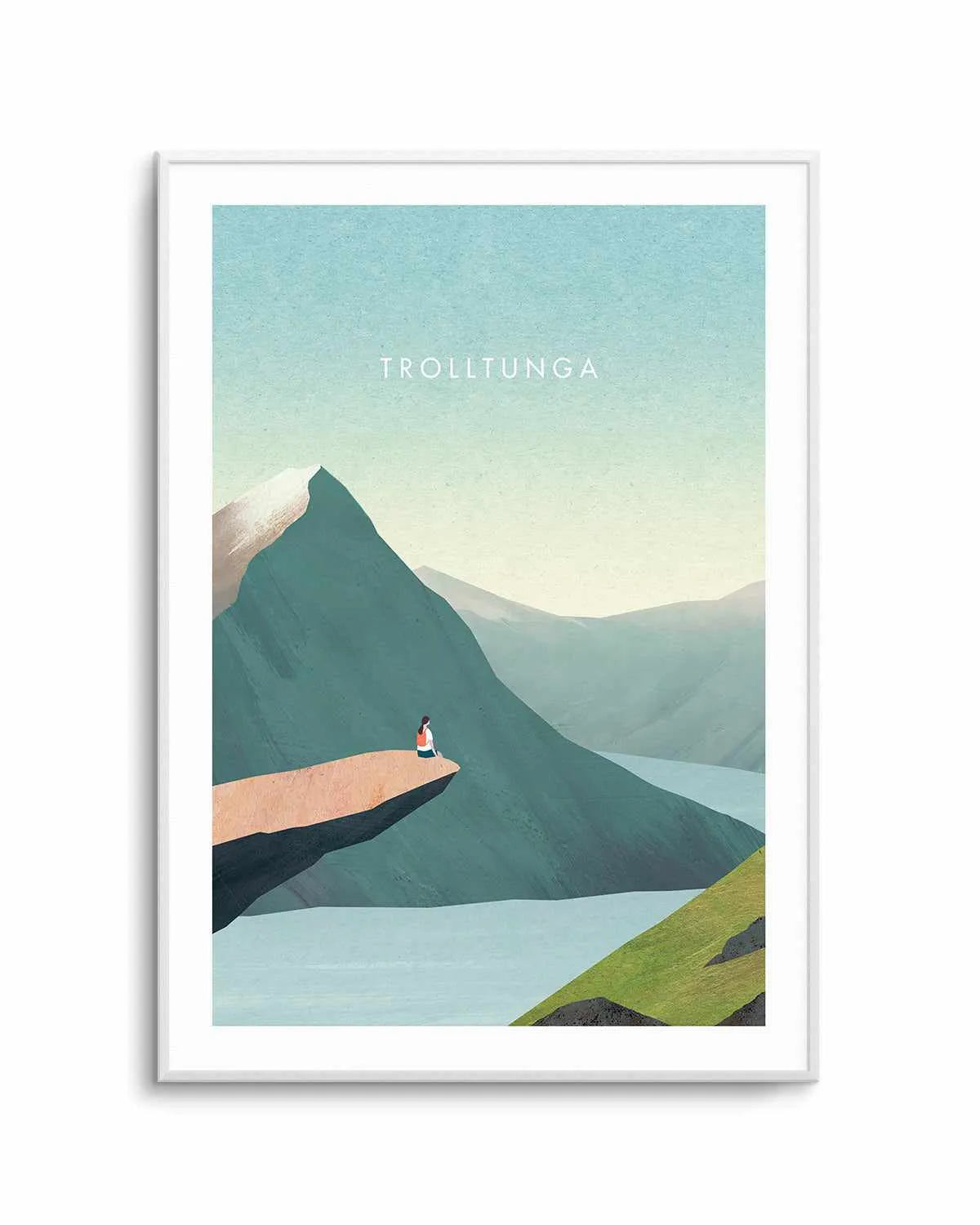 Trolltunga by Henry Rivers Art Print from Olive et Oriel where you can shop wallpaper and artworks online