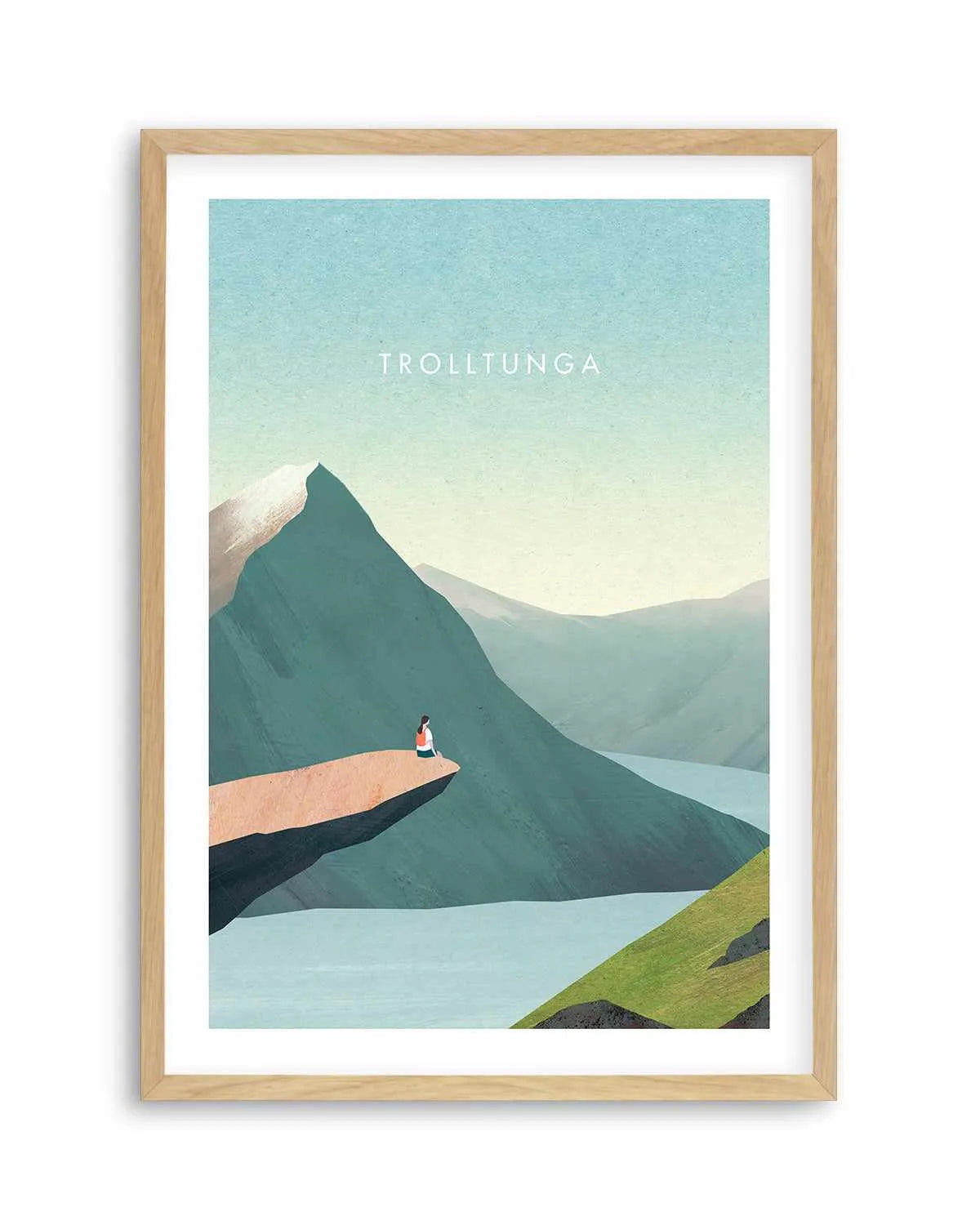 Trolltunga by Henry Rivers Art Print from Olive et Oriel where you can shop wallpaper and artworks online