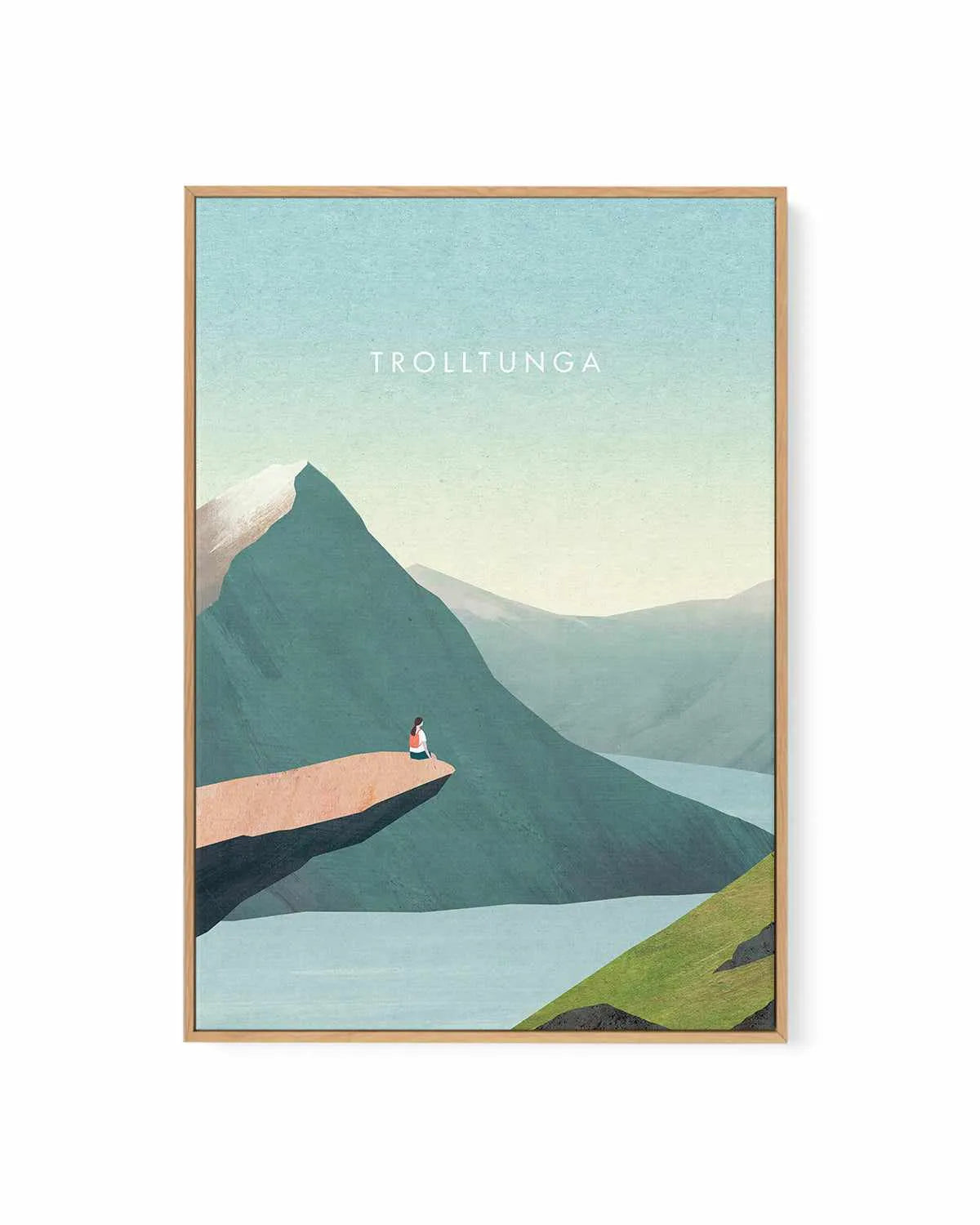 Trolltunga by Henry Rivers | Framed Canvas Art Print from Olive et Oriel where you can shop wallpaper and artworks online