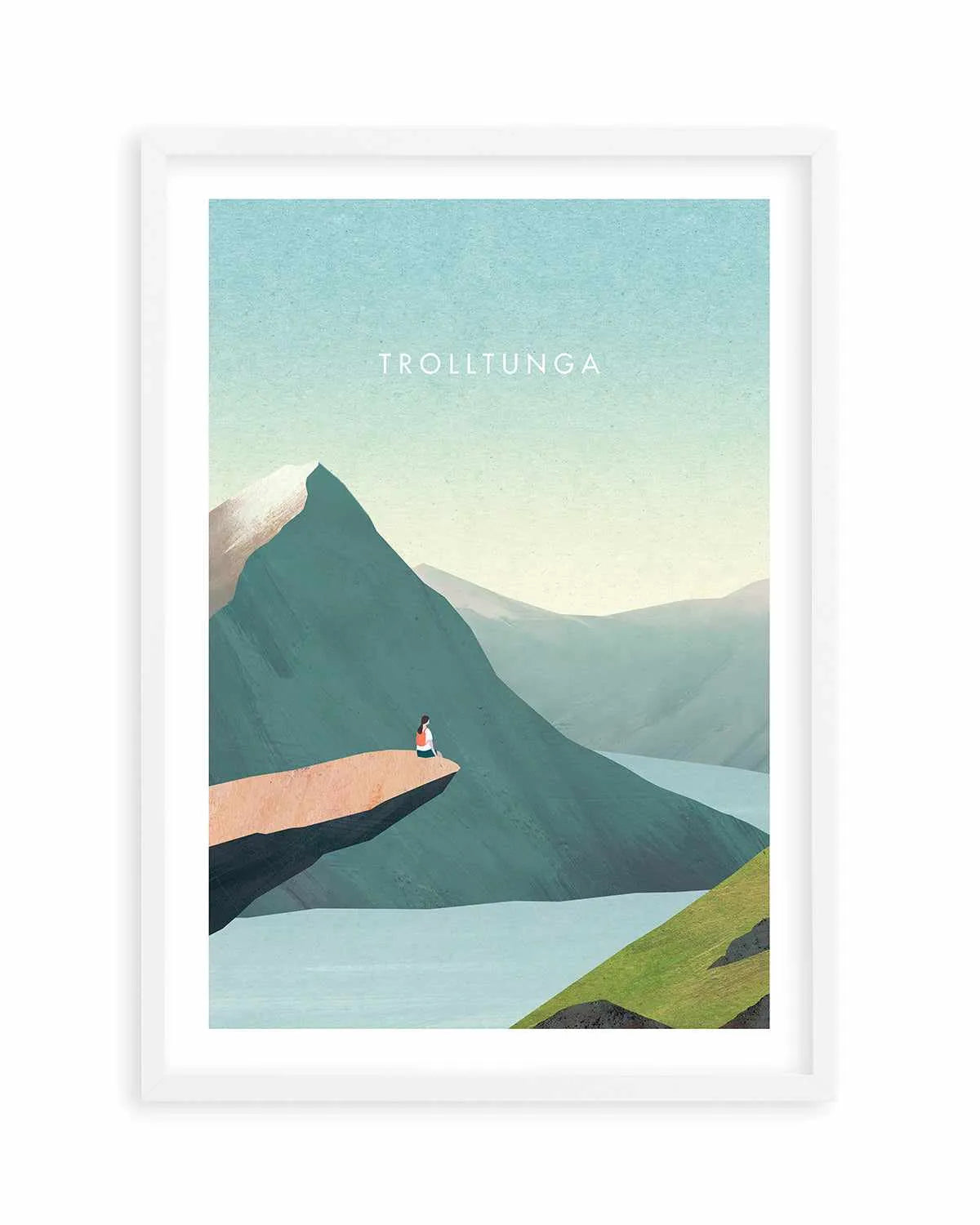 Trolltunga by Henry Rivers Art Print from Olive et Oriel where you can shop wallpaper and artworks online