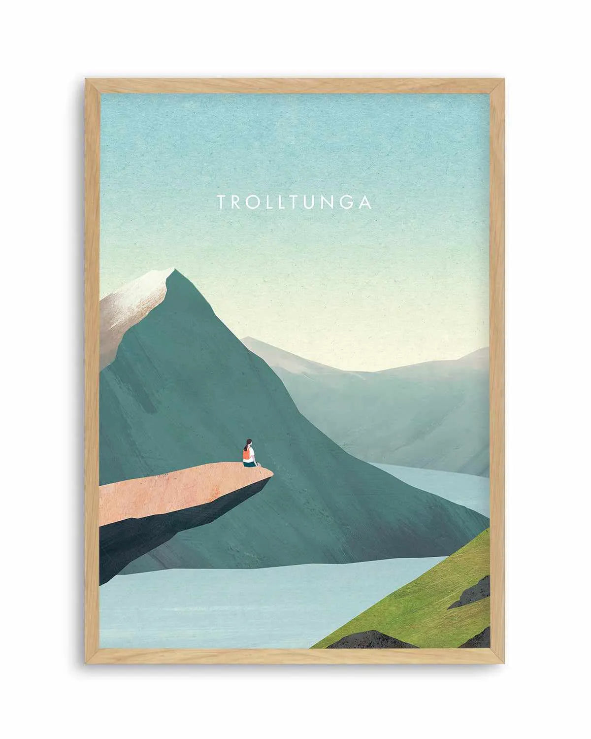 Trolltunga by Henry Rivers Art Print from Olive et Oriel where you can shop wallpaper and artworks online
