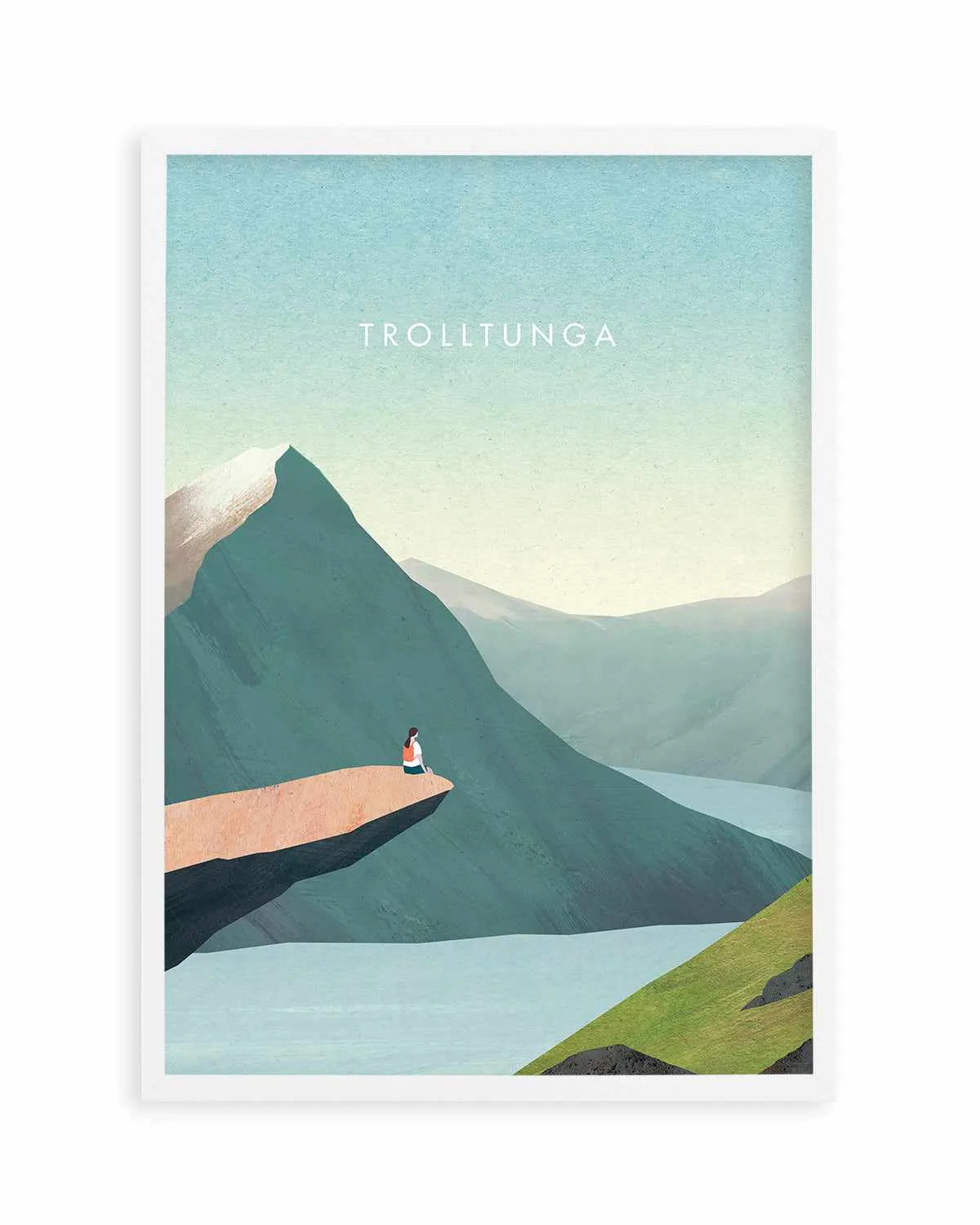Trolltunga by Henry Rivers Art Print from Olive et Oriel where you can shop wallpaper and artworks online