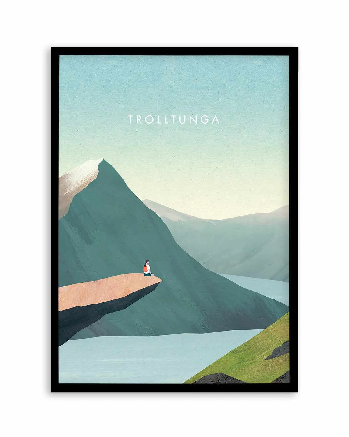Trolltunga by Henry Rivers Art Print from Olive et Oriel where you can shop wallpaper and artworks online