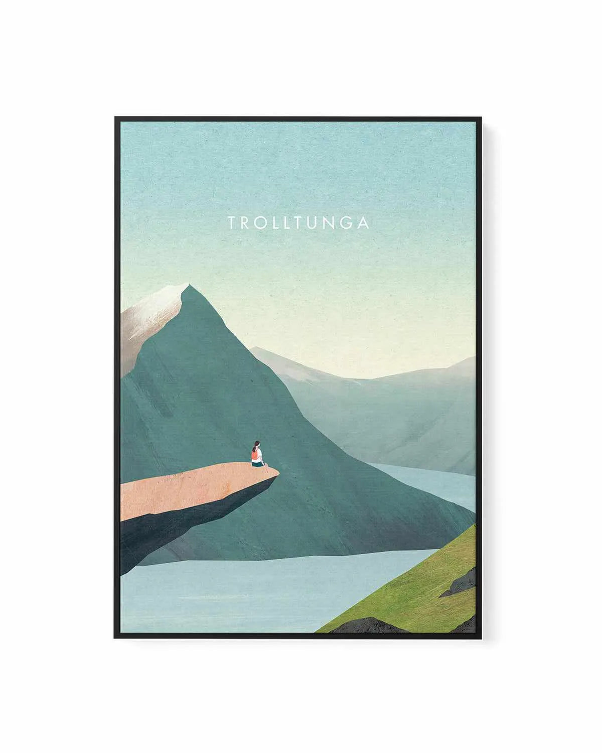 Trolltunga by Henry Rivers | Framed Canvas Art Print from Olive et Oriel where you can shop wallpaper and artworks online