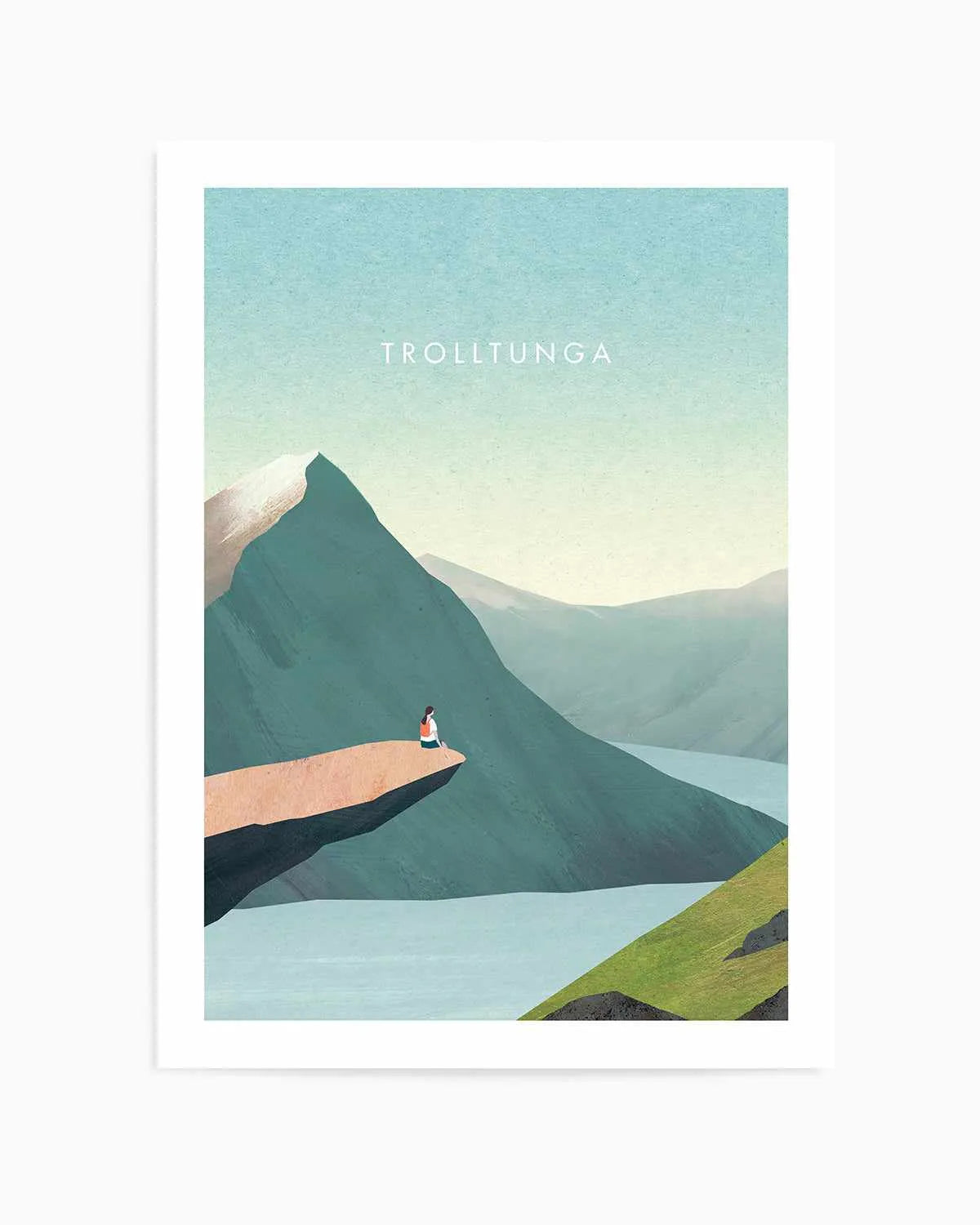Trolltunga by Henry Rivers Art Print from Olive et Oriel where you can shop wallpaper and artworks online