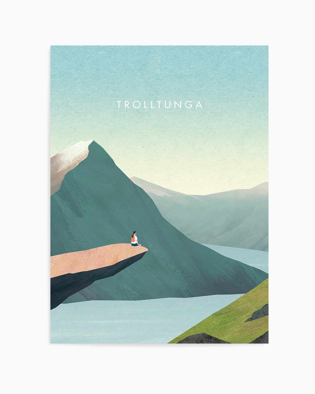 Trolltunga by Henry Rivers Art Print