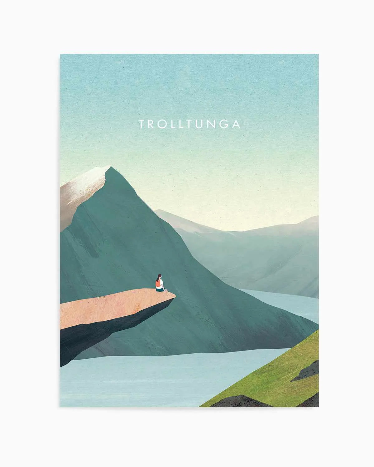 Trolltunga by Henry Rivers Art Print from Olive et Oriel where you can shop wallpaper and artworks online