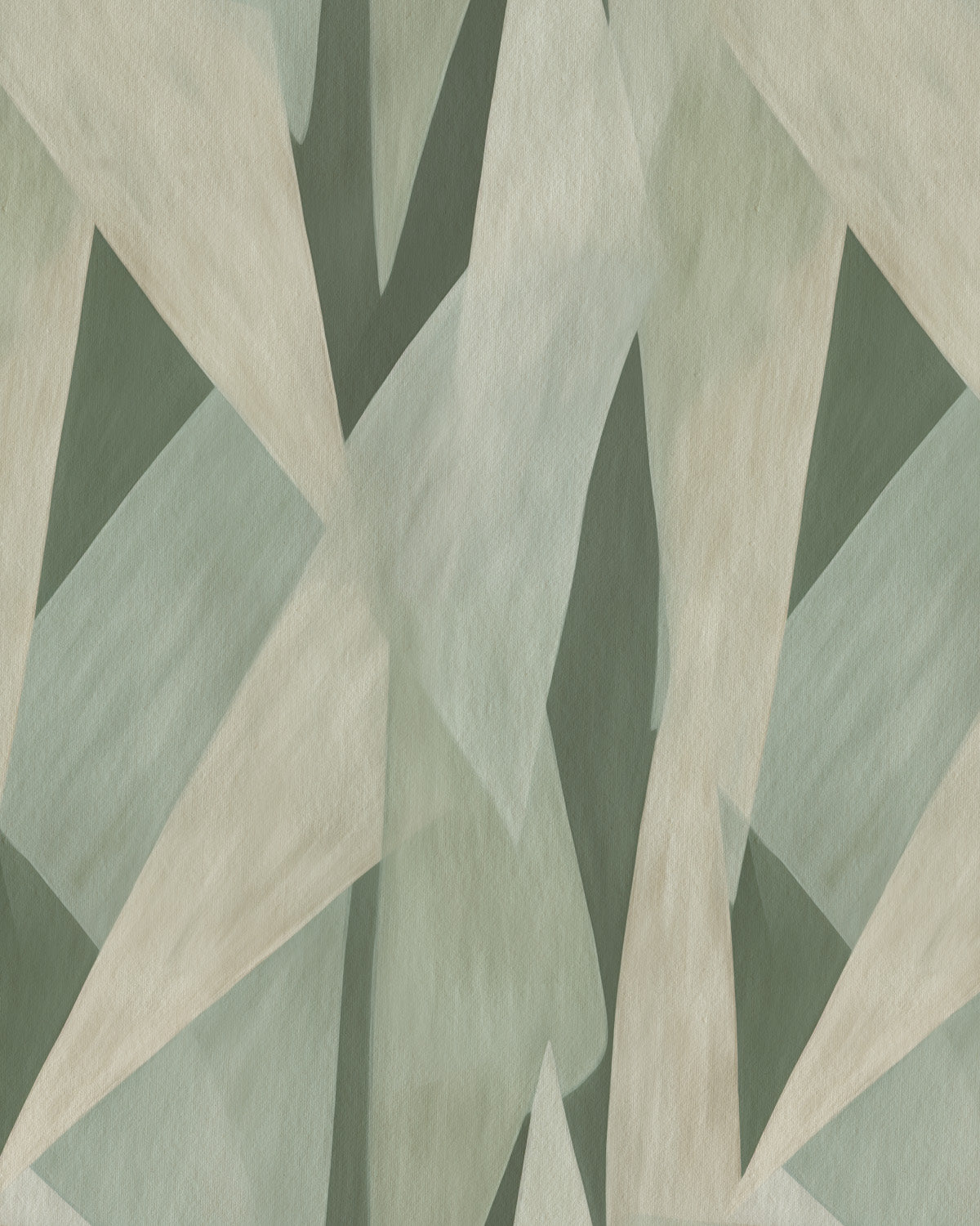 Tropea Abstract in Sage Green Commercial Vinyl Wallpaper
