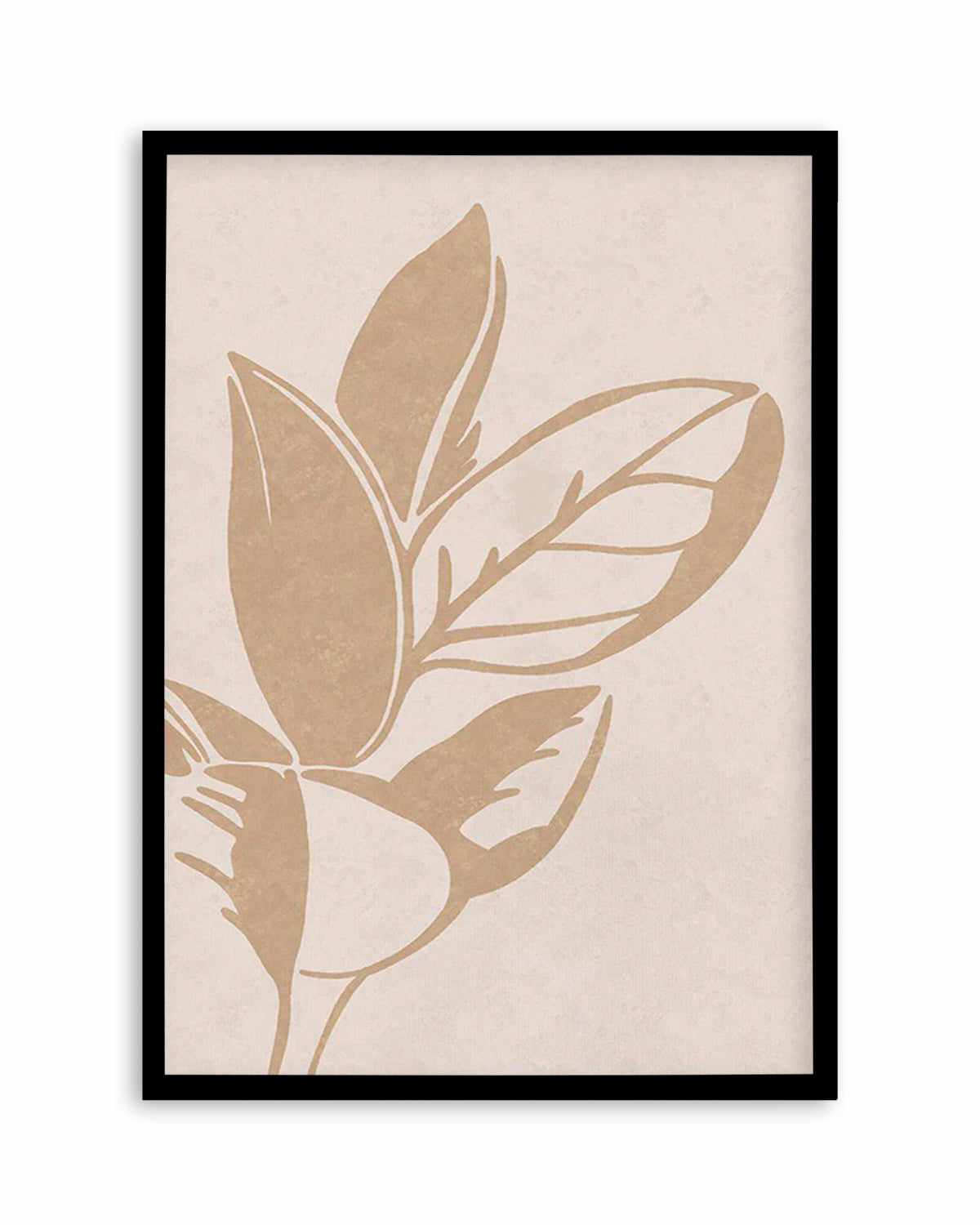 Tropic Palm in Beige Art Print