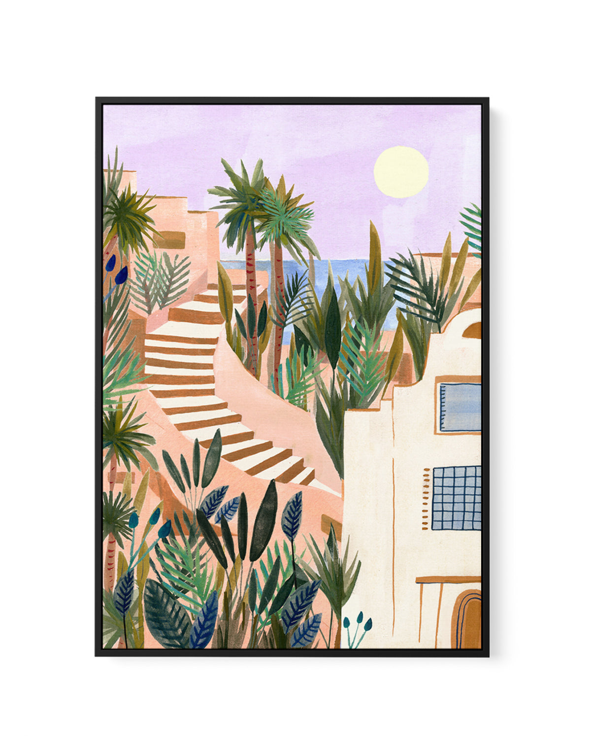 Tropical by Laura Page | Framed Canvas Art Print