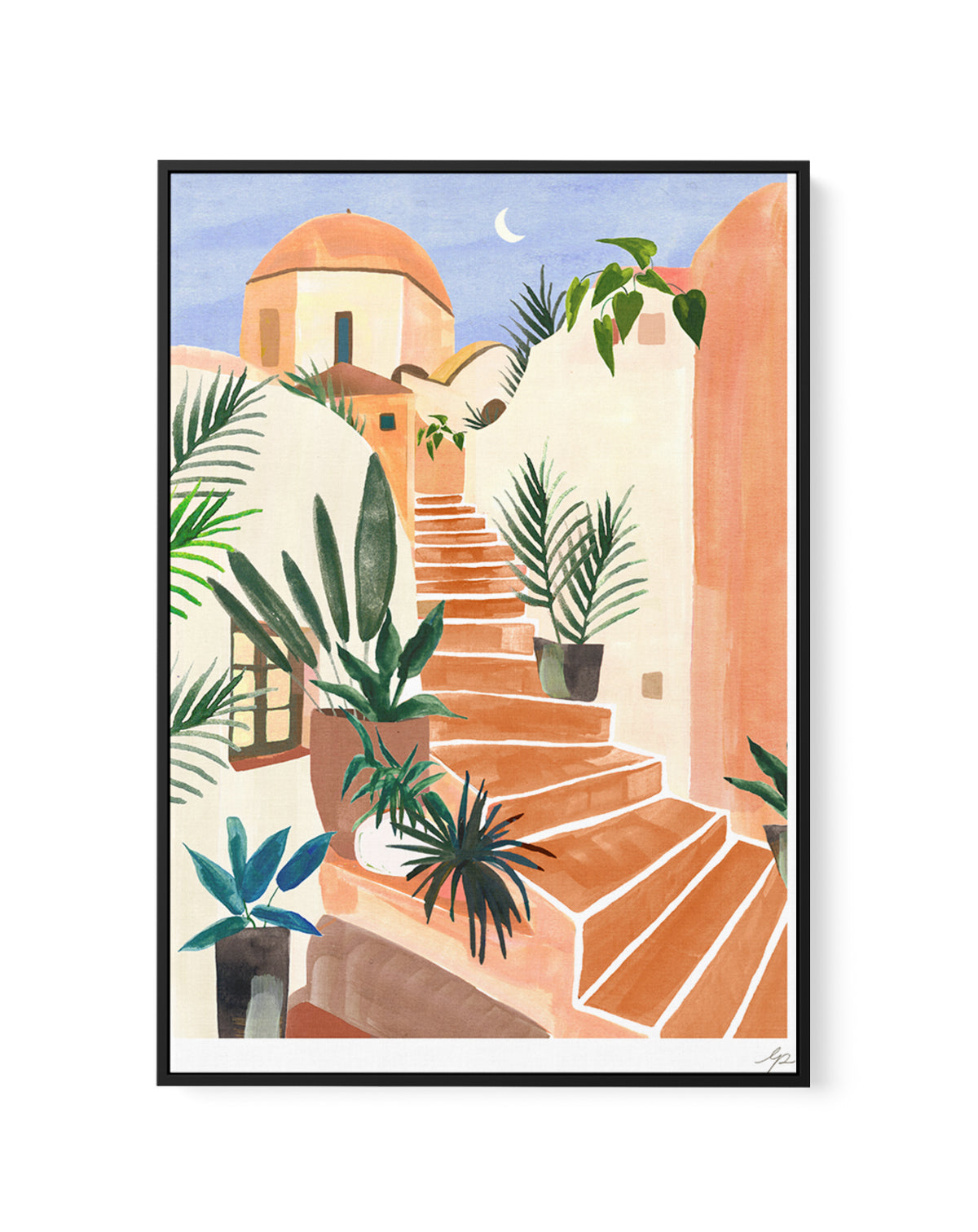 Tropical 3 by Laura Page | Framed Canvas Art Print